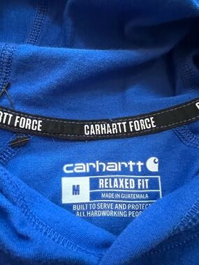 Carhartt Blue Relaxed Fit Hoodie - Carhartt Force